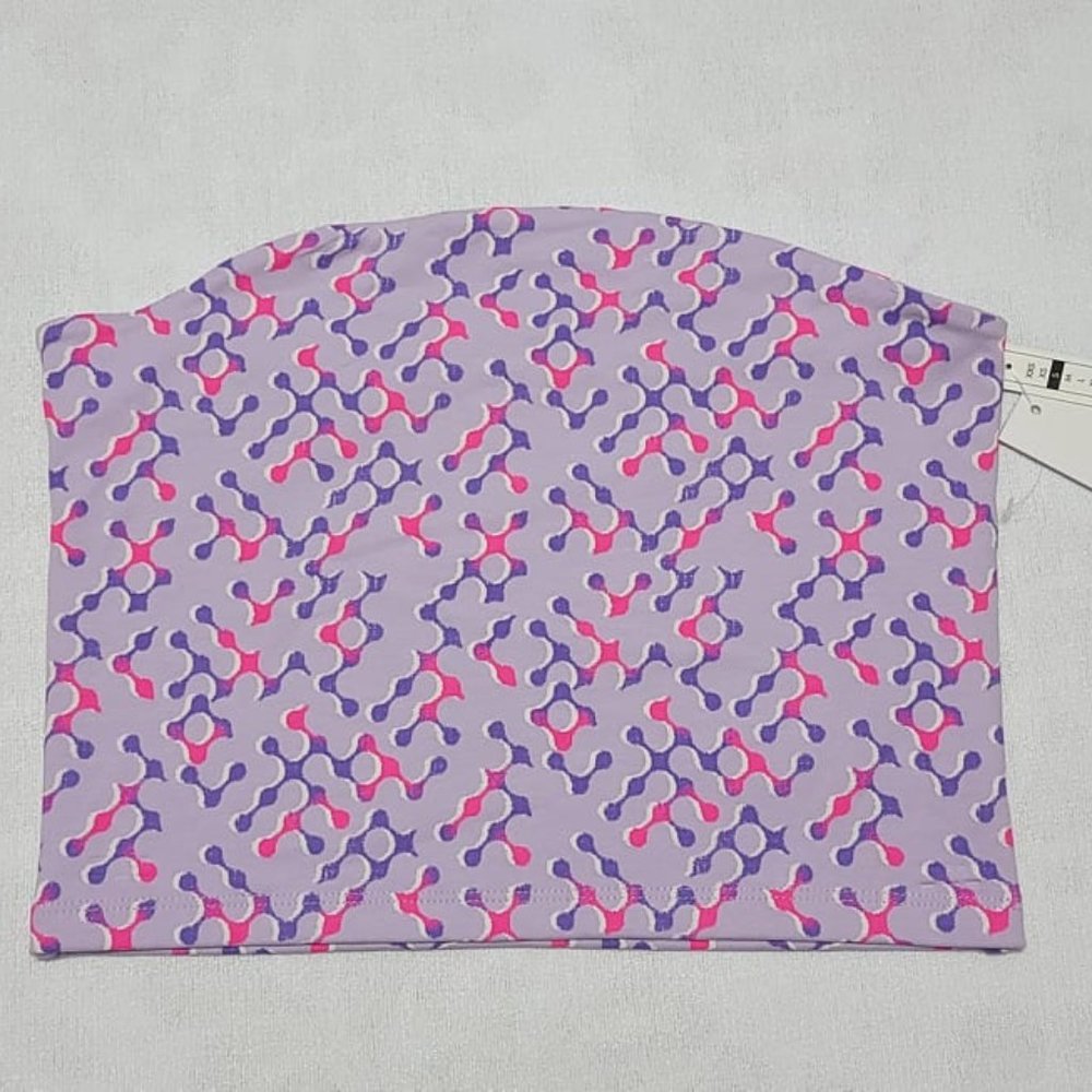 Girls Junior Medium BP. Girl's, Tub Top, Geometric, Sleeveless, Pink/Purple